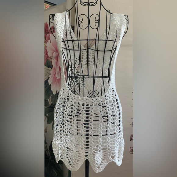 Swim crochet open back coverup - Picture 2 of 5